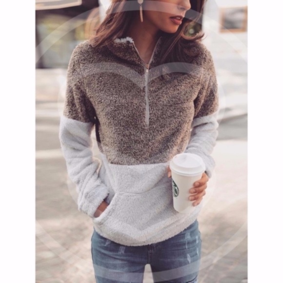 Sweaters - TRINH Softest Sherpa Pullover Sweater     